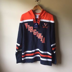 NWT CHAMPION UVA Cavaliers v-cut hoodie (men’s)